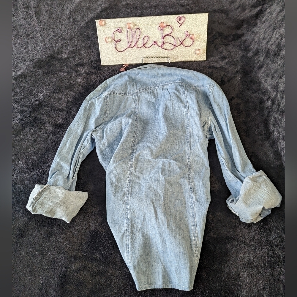 Denim Button Down - image 5